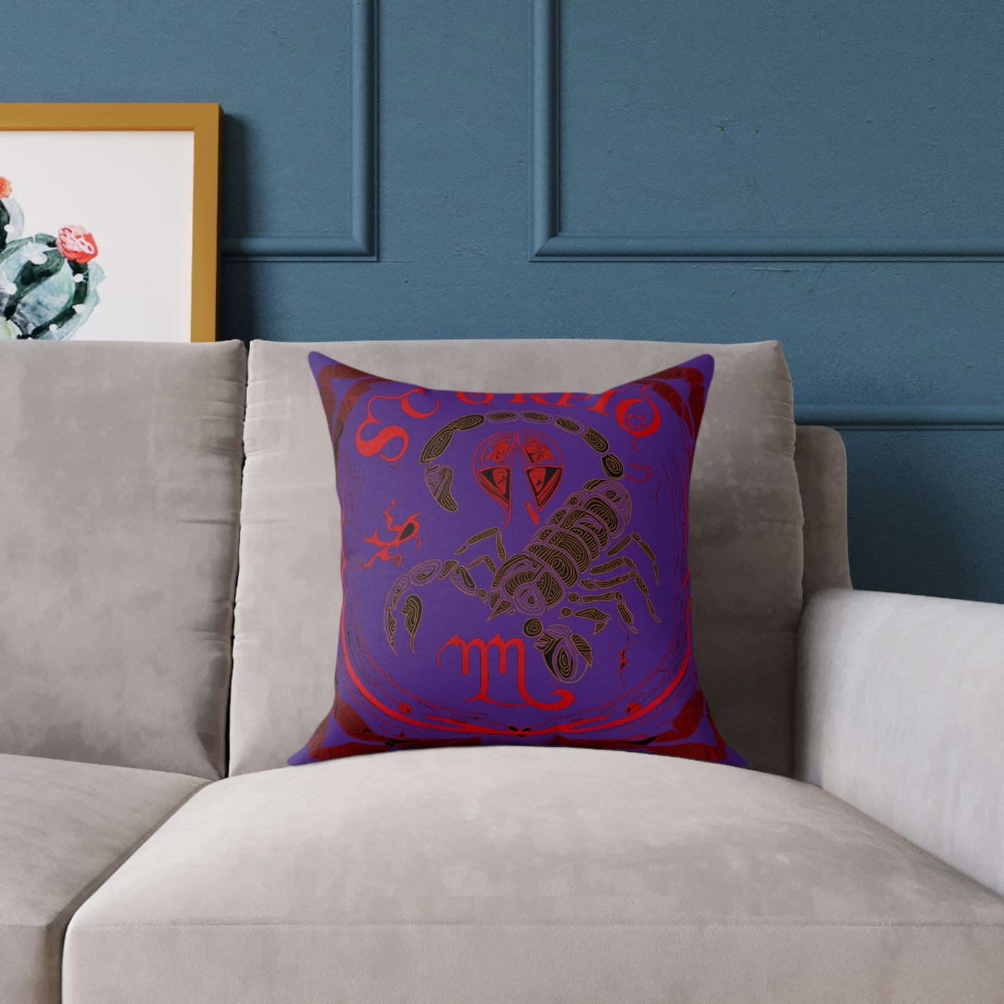 Scorpio Zodiac Pillow, Astrology Gift, Home Decor Cushion, Personalized Star Sign Throw Pillow, Scorpio Decor for Astrology Lovers