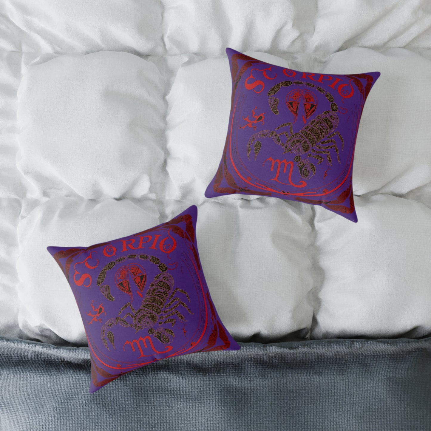 Scorpio Zodiac Pillow, Astrology Gift, Home Decor Cushion, Personalized Star Sign Throw Pillow, Scorpio Decor for Astrology Lovers
