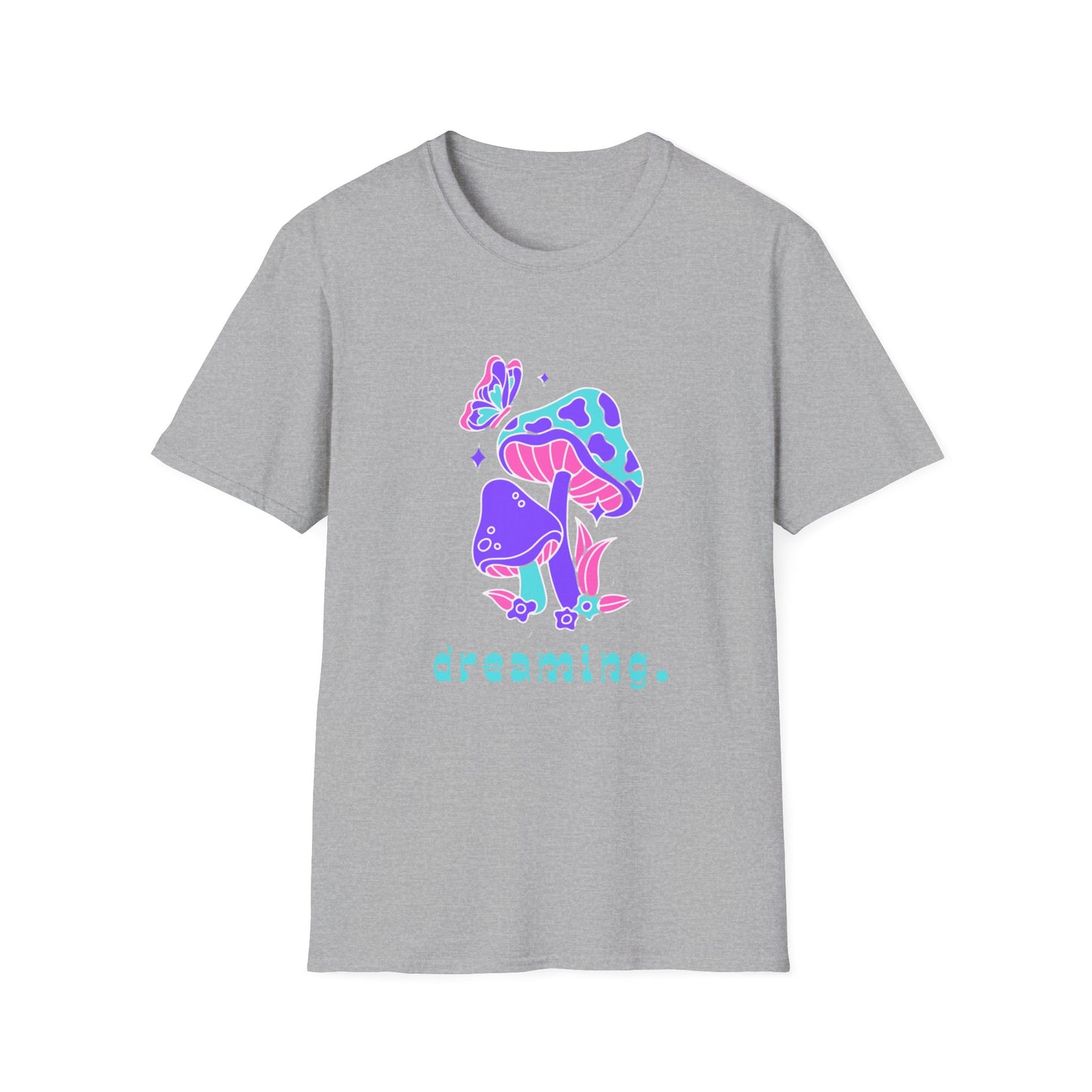 Dreamy Unisex Softstyle T-Shirt, Whimsical Shirt, Casual Wear, Nature Lover Gift, Eco-Friendly Tee, Unique Graphic Tee
