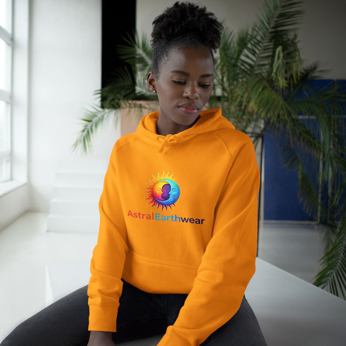 Astral Earthwear Unisex Hoodie, Cozy Gift for Space Lovers, Astrology Apparel, Everyday Sweatshirt, Ideal for Birthdays