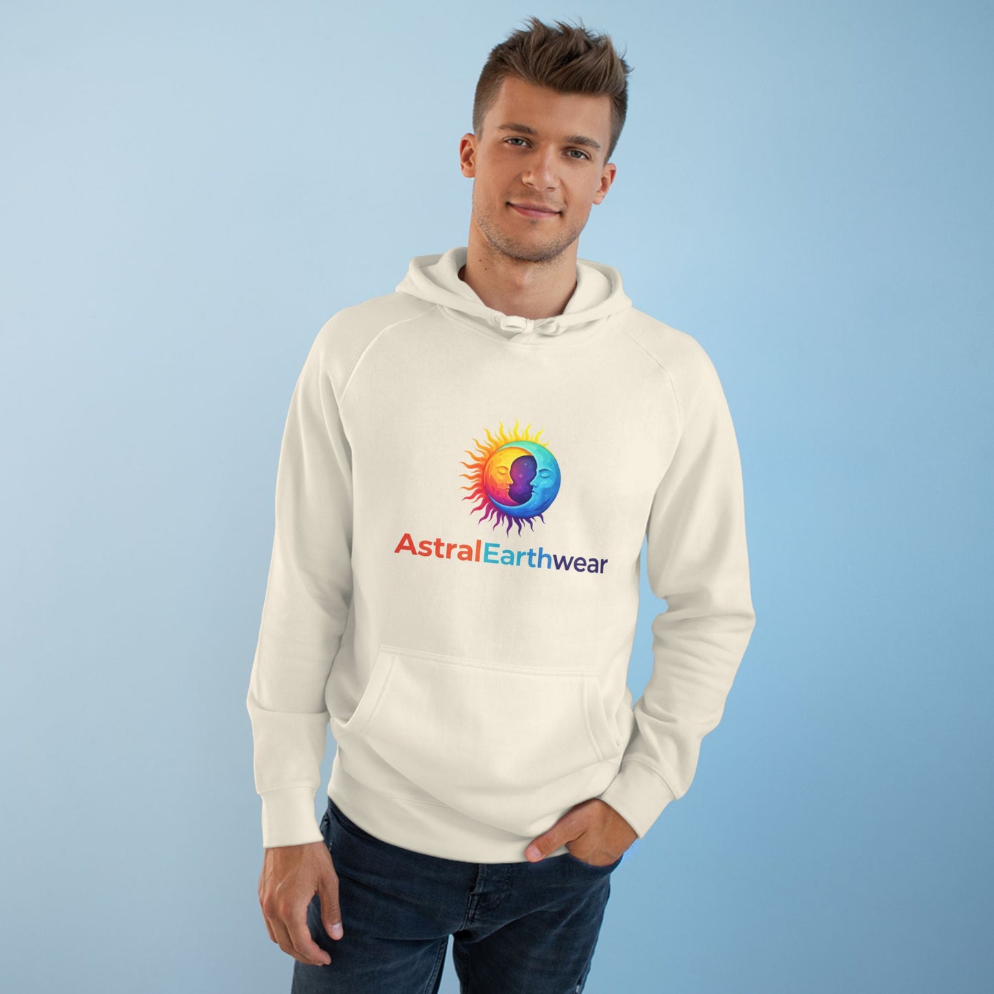 Astral Earthwear Unisex Hoodie, Cozy Gift for Space Lovers, Astrology Apparel, Everyday Sweatshirt, Ideal for Birthdays