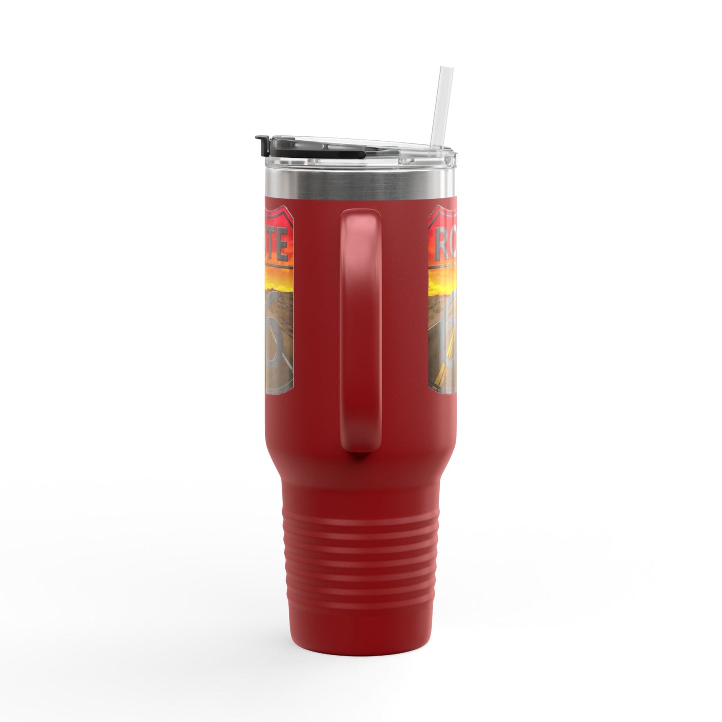 Route 66 Insulated Travel Mug - 40oz Adventure Cup for Road Trips