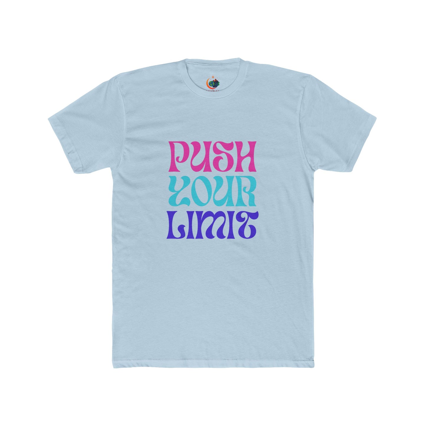Motivational Unisex Cotton Crew Tee, Push Your Limit Shirt, Inspirational Apparel, Gift for Fitness Enthusiasts, Casual Stylish Tee