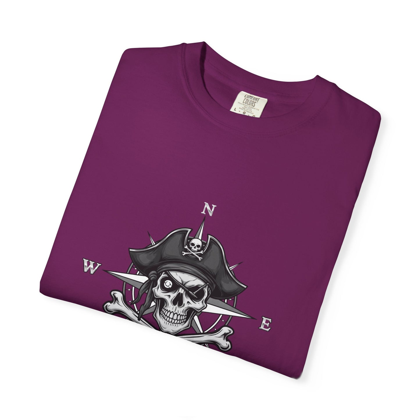 Astral Pirate Garment-Dyed T-shirt | Casual Crew Neck Tee, Pirate Apparel, Graphic Tee, Unisex T-shirt, Gift for Adventurers