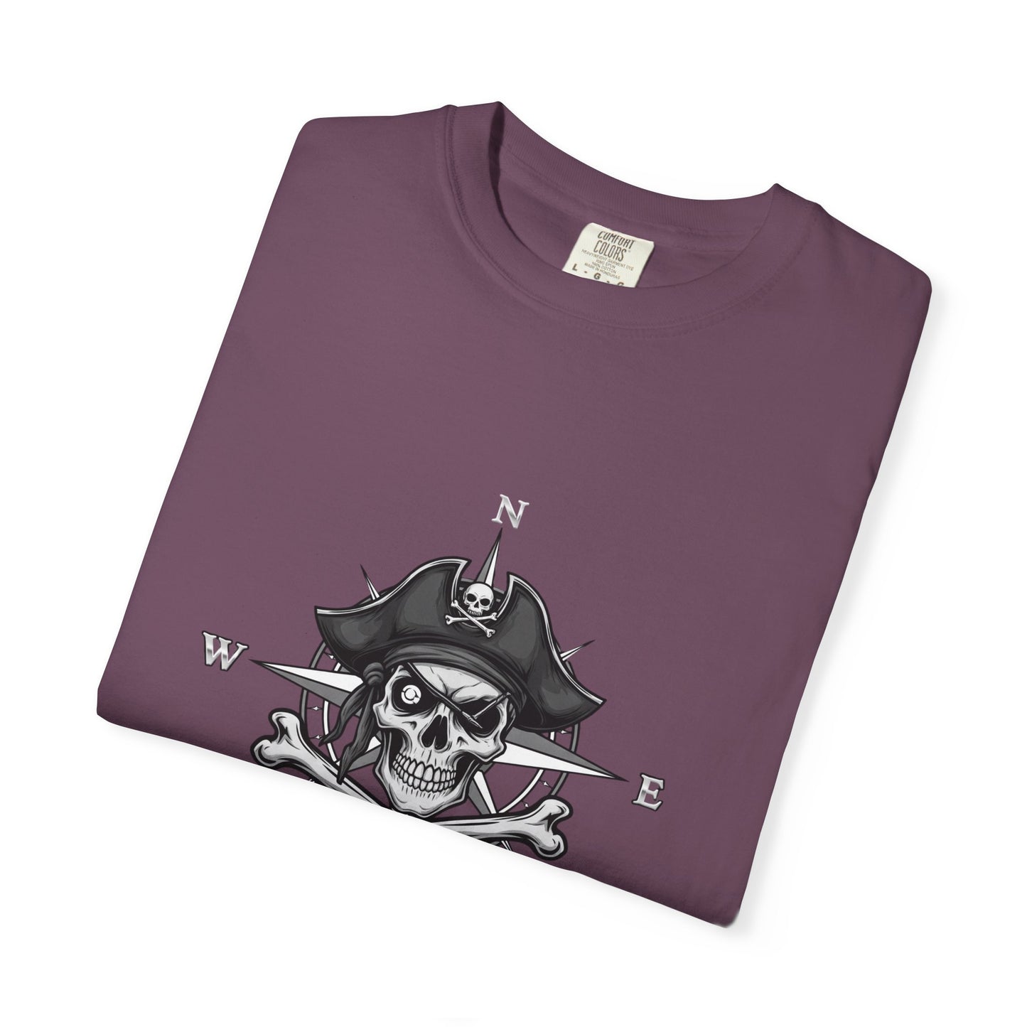 Astral Pirate Garment-Dyed T-shirt | Casual Crew Neck Tee, Pirate Apparel, Graphic Tee, Unisex T-shirt, Gift for Adventurers