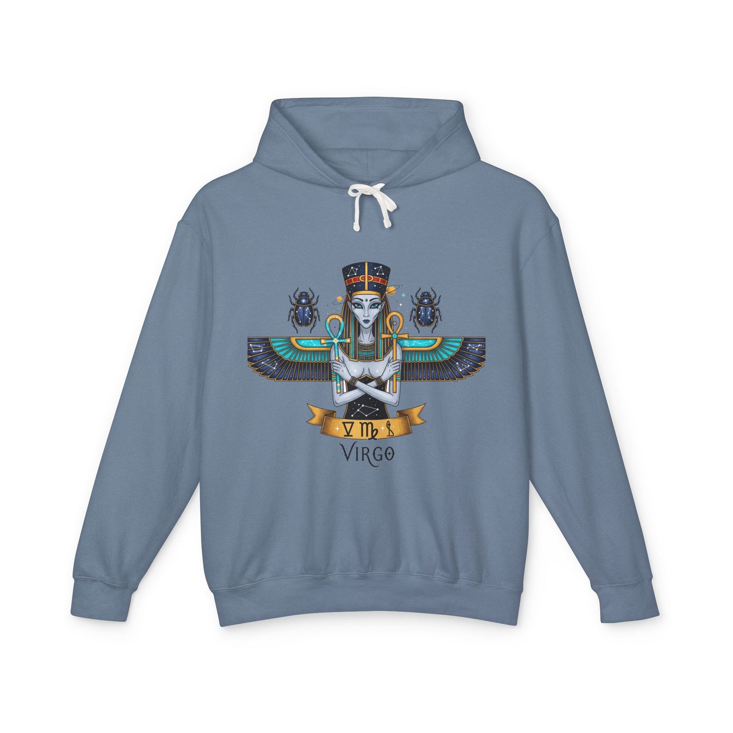 Virgo Unisex Lightweight Hooded Sweatshirt, Astrology Gift, Boho Style, Zodiac Hoodie, Halloween Apparel, Casual Wear