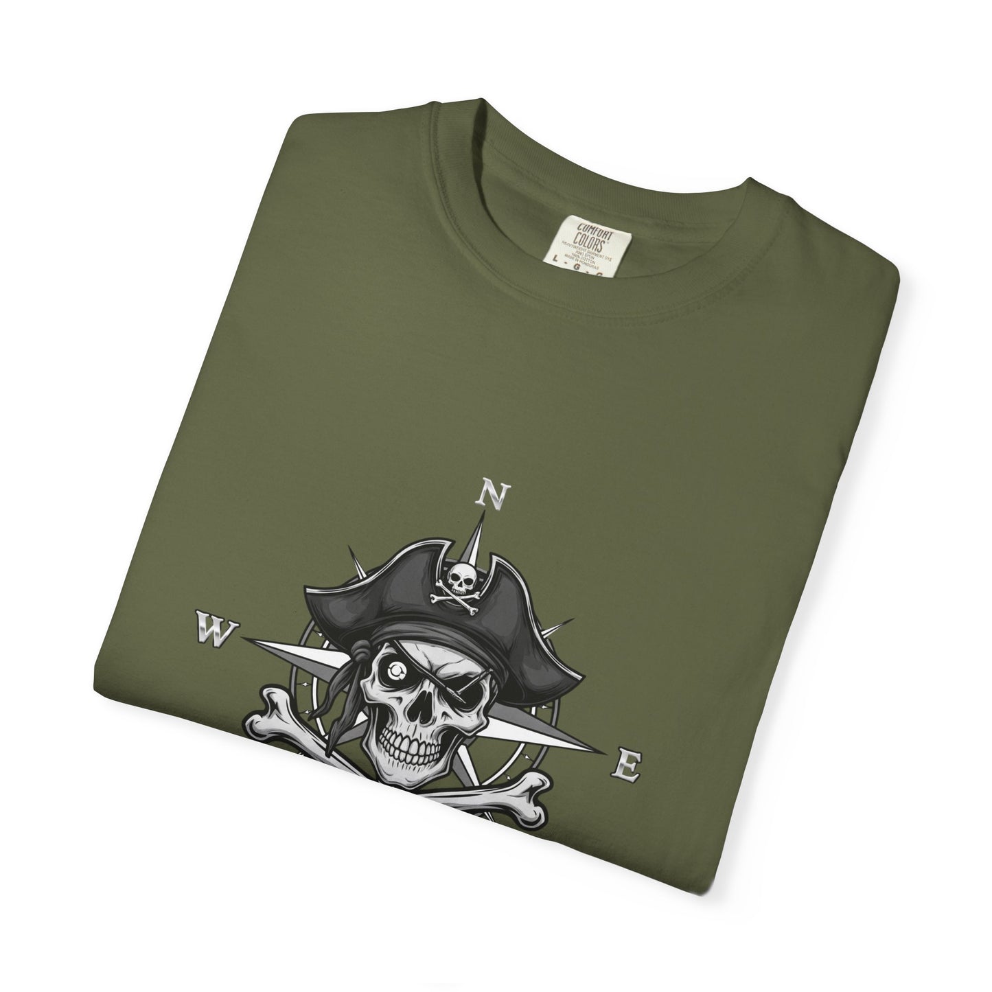 Astral Pirate Garment-Dyed T-shirt | Casual Crew Neck Tee, Pirate Apparel, Graphic Tee, Unisex T-shirt, Gift for Adventurers