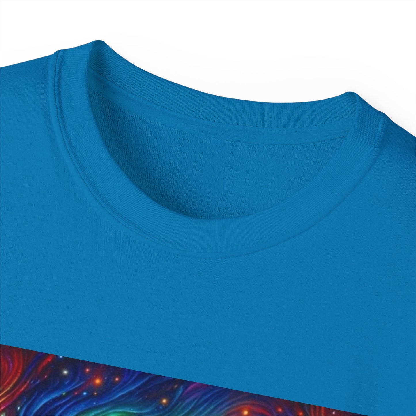 Cosmic Adventure Tee - Unisex Ultra Cotton T-Shirt, UFO Graphic Tee, Colorful Sci-Fi Shirt, Perfect for Festivals, Gift for Space Lovers