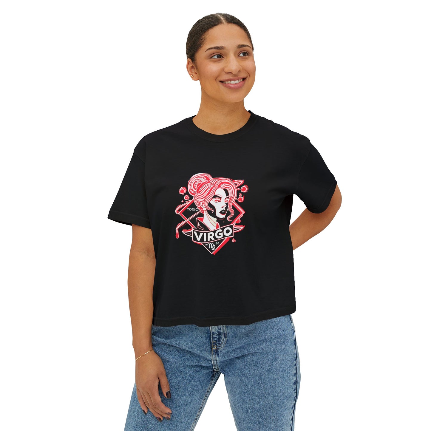 Virgo Zodiac Women's Boxy Tee, Astrology Shirt, Birth Month Gift, Casual Wear, Personalized Astrology Tee