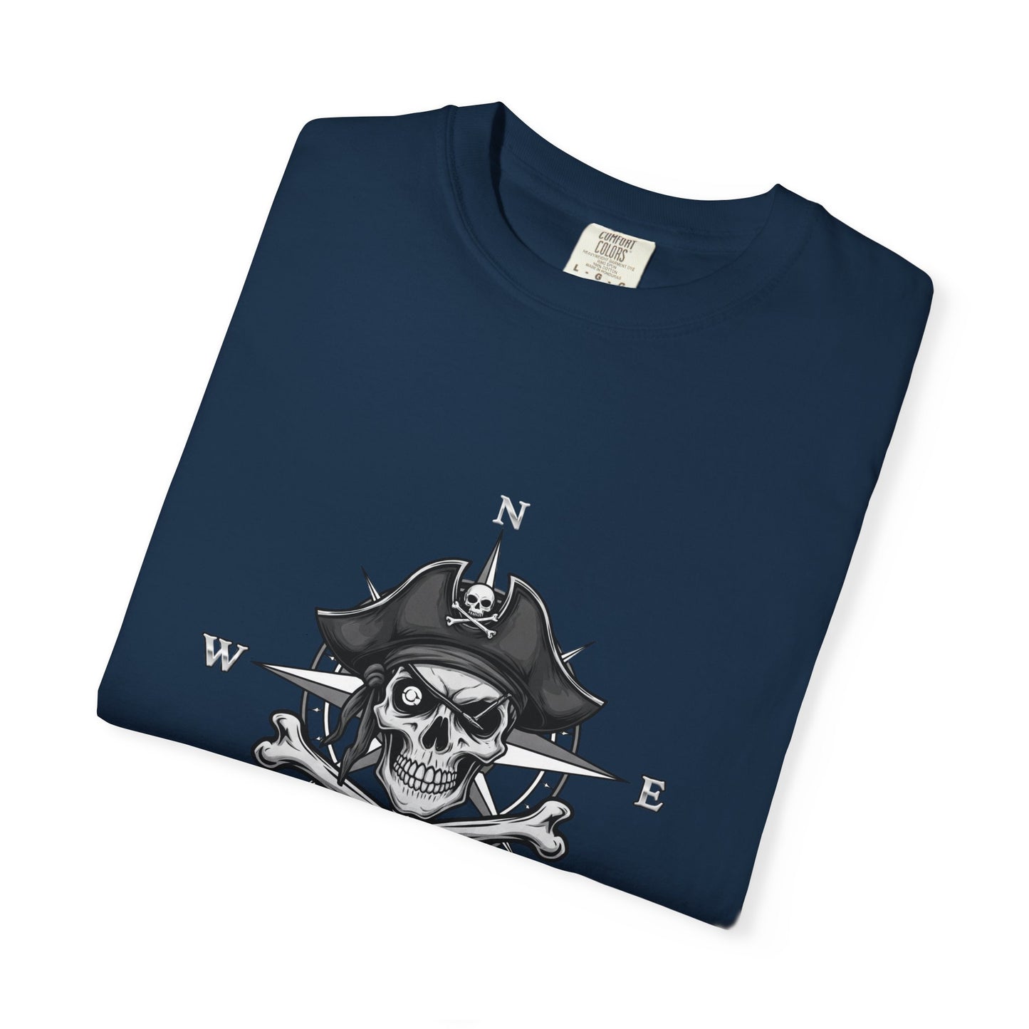 Astral Pirate Garment-Dyed T-shirt | Casual Crew Neck Tee, Pirate Apparel, Graphic Tee, Unisex T-shirt, Gift for Adventurers