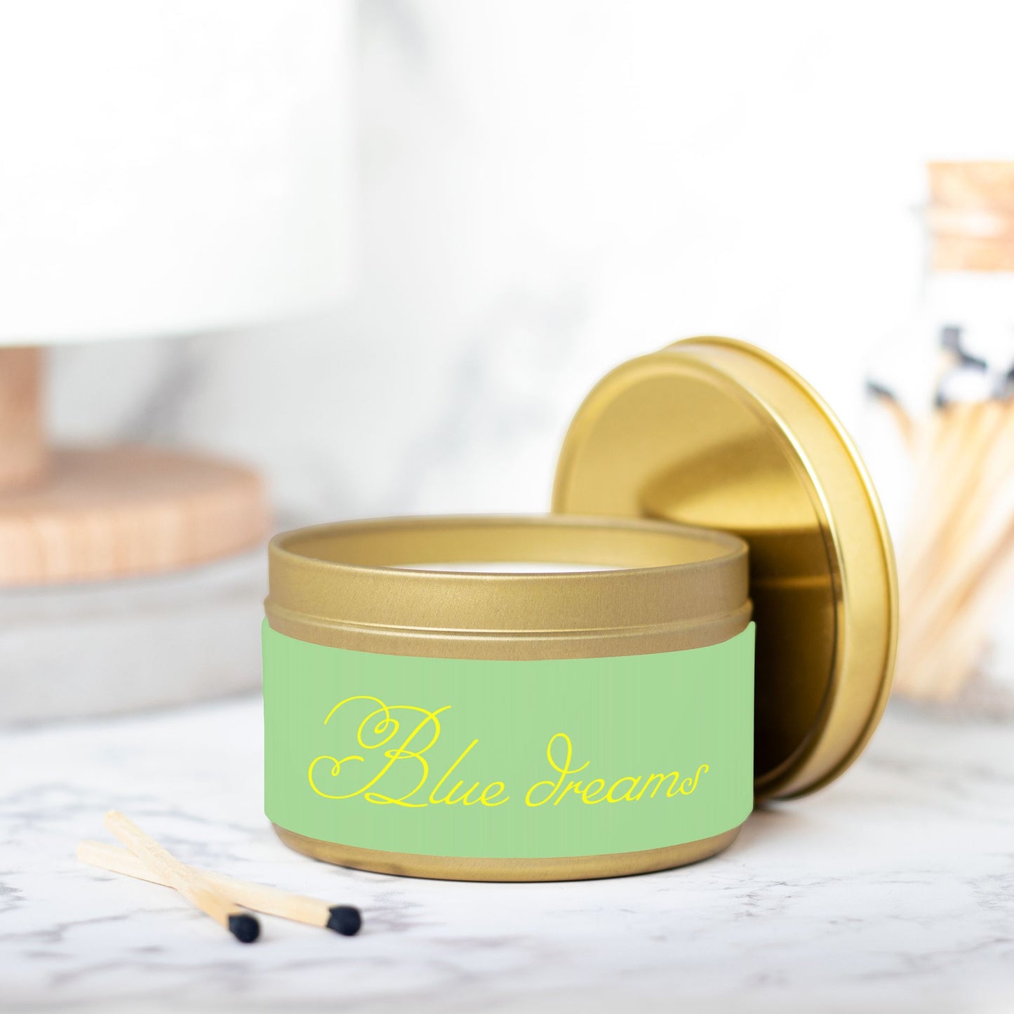 Blue Dreams Candle Tin 8oz Classic Collection