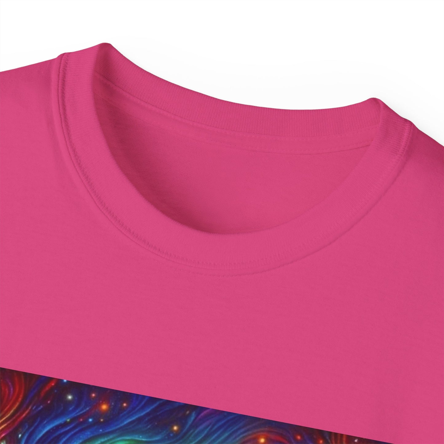 Cosmic Adventure Tee - Unisex Ultra Cotton T-Shirt, UFO Graphic Tee, Colorful Sci-Fi Shirt, Perfect for Festivals, Gift for Space Lovers