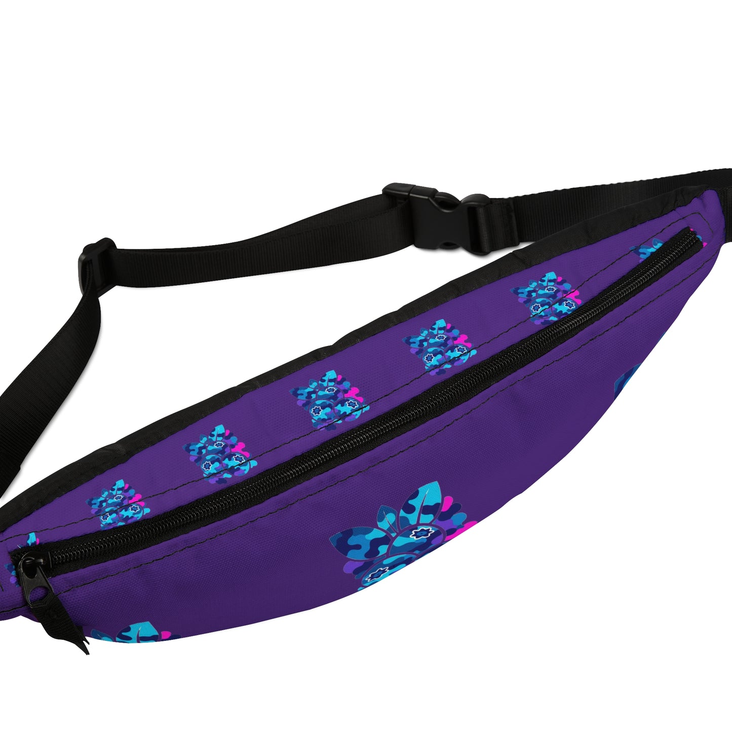Vibrant Floral Fanny Pack, Festival Belt Bag, Colorful Crossbody Bag, Cute Hip Pack, Adjustable Summer Accessory