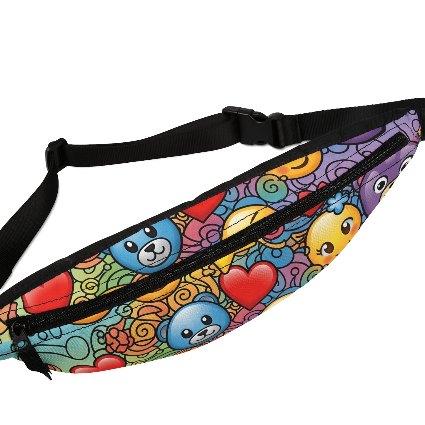 Colorful Emoji Fanny Pack | Fun Festival Accessory, Perfect for Travel, Festivals, Gifts, and Summer Outings