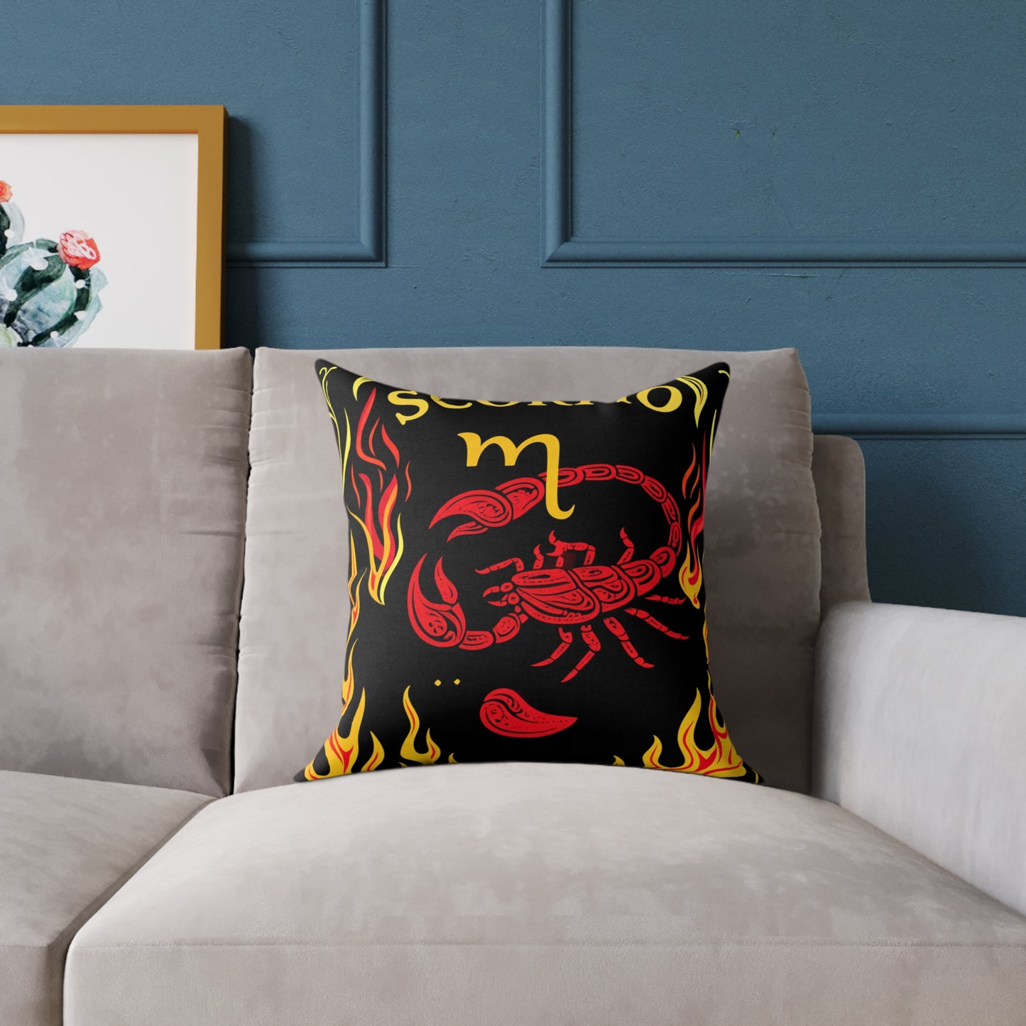 Scorpio Zodiac Pillows, Astrology Home Decor, Unique Gifts for Scorpio Season, Decorative Throw Cushion, Personalized Astrological Gift