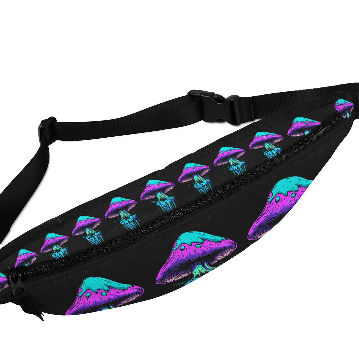 Psychedelic Mushroom Fanny Pack | Trendy Waist Bag, Festival Gear, Outdoor Accessory, Gift for Her, Unique Hip Pack