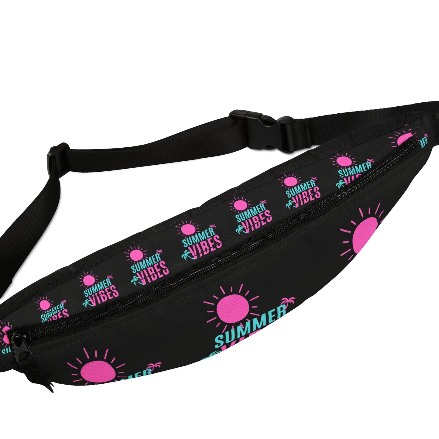 Summer Vibes Fanny Pack, Fun Festival Bag, Outdoor Adventure Gear, Travel Accessory, Stylish Waist Pack, Vacation Essential