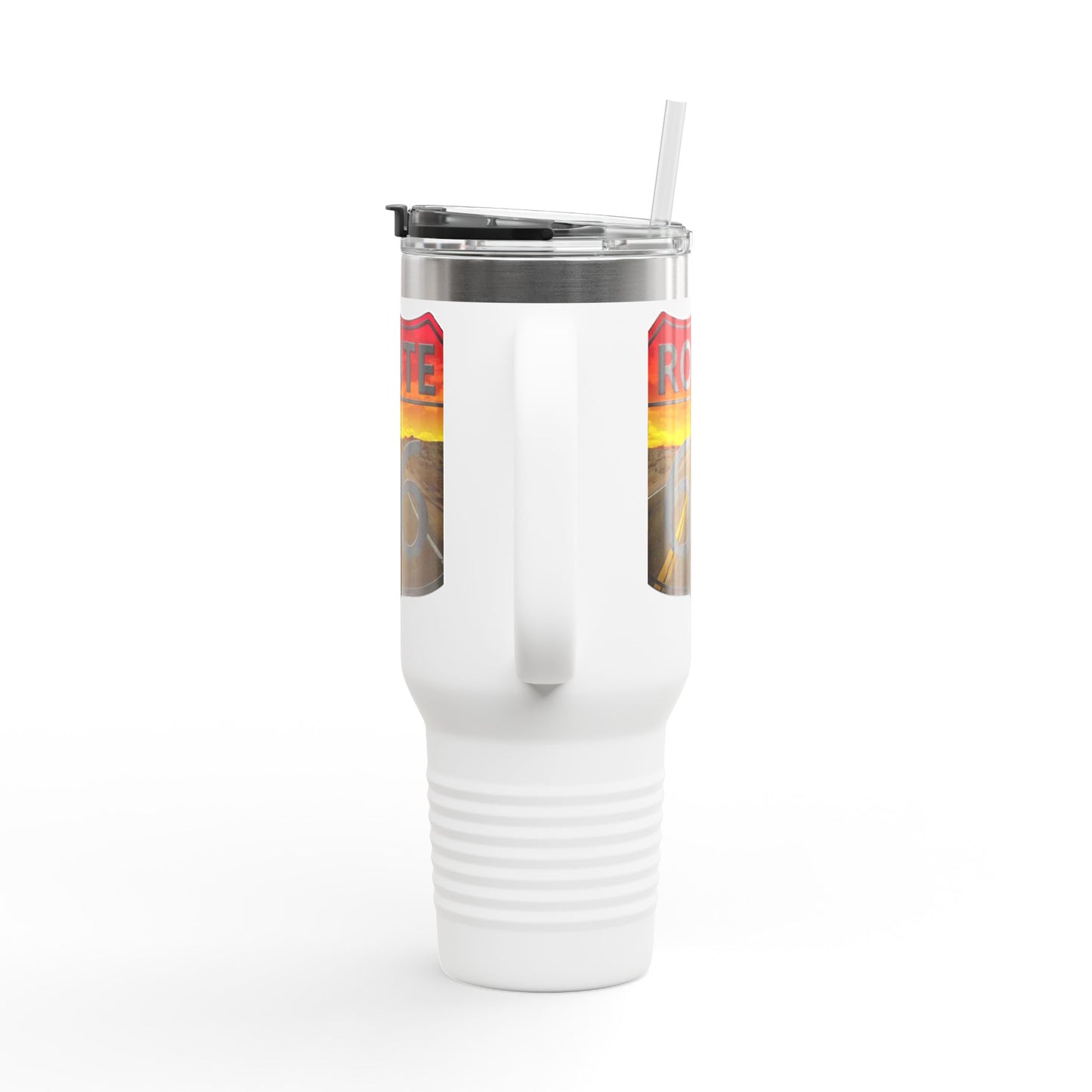 Route 66 Insulated Travel Mug - 40oz Adventure Cup for Road Trips