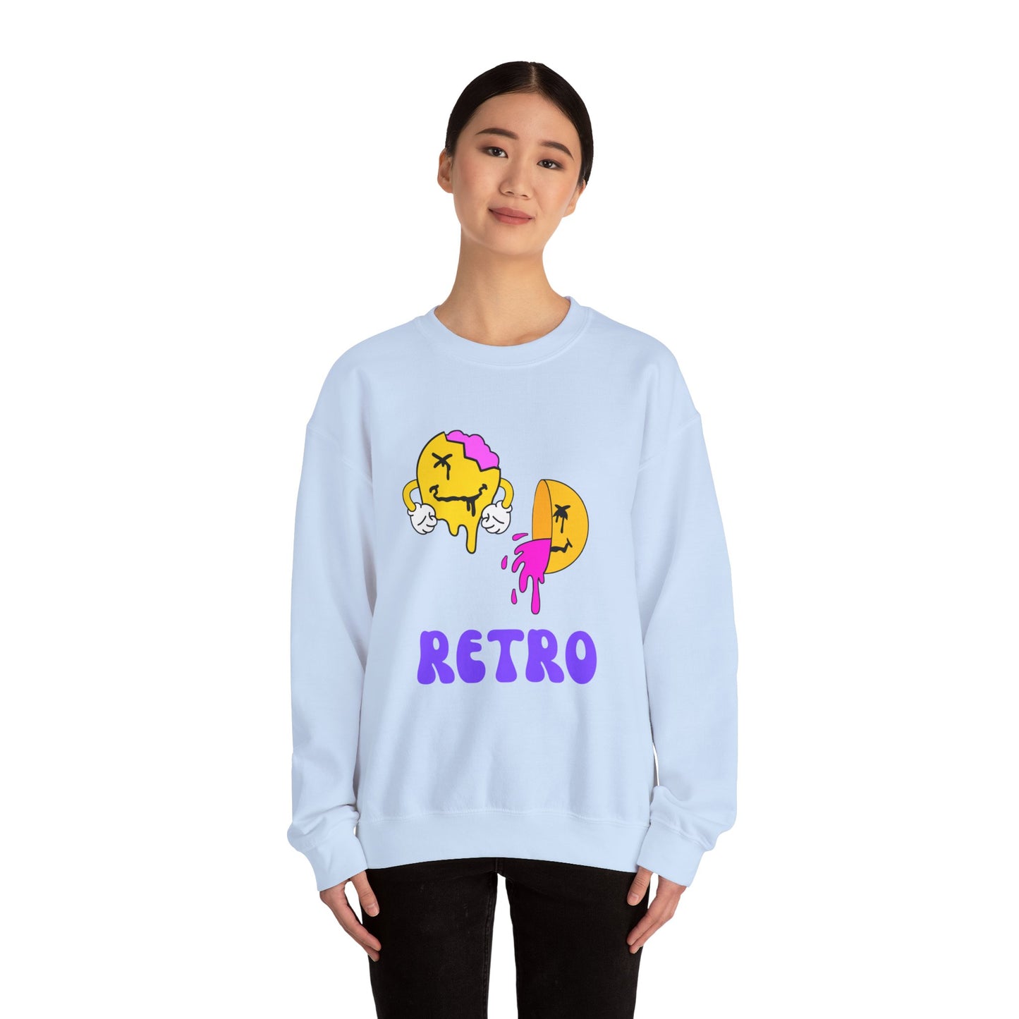 Retro Vibes Sweatshirt, Vintage Crewneck Jumper, 90s Style Pullover, Classic Sweater, Hipster Top