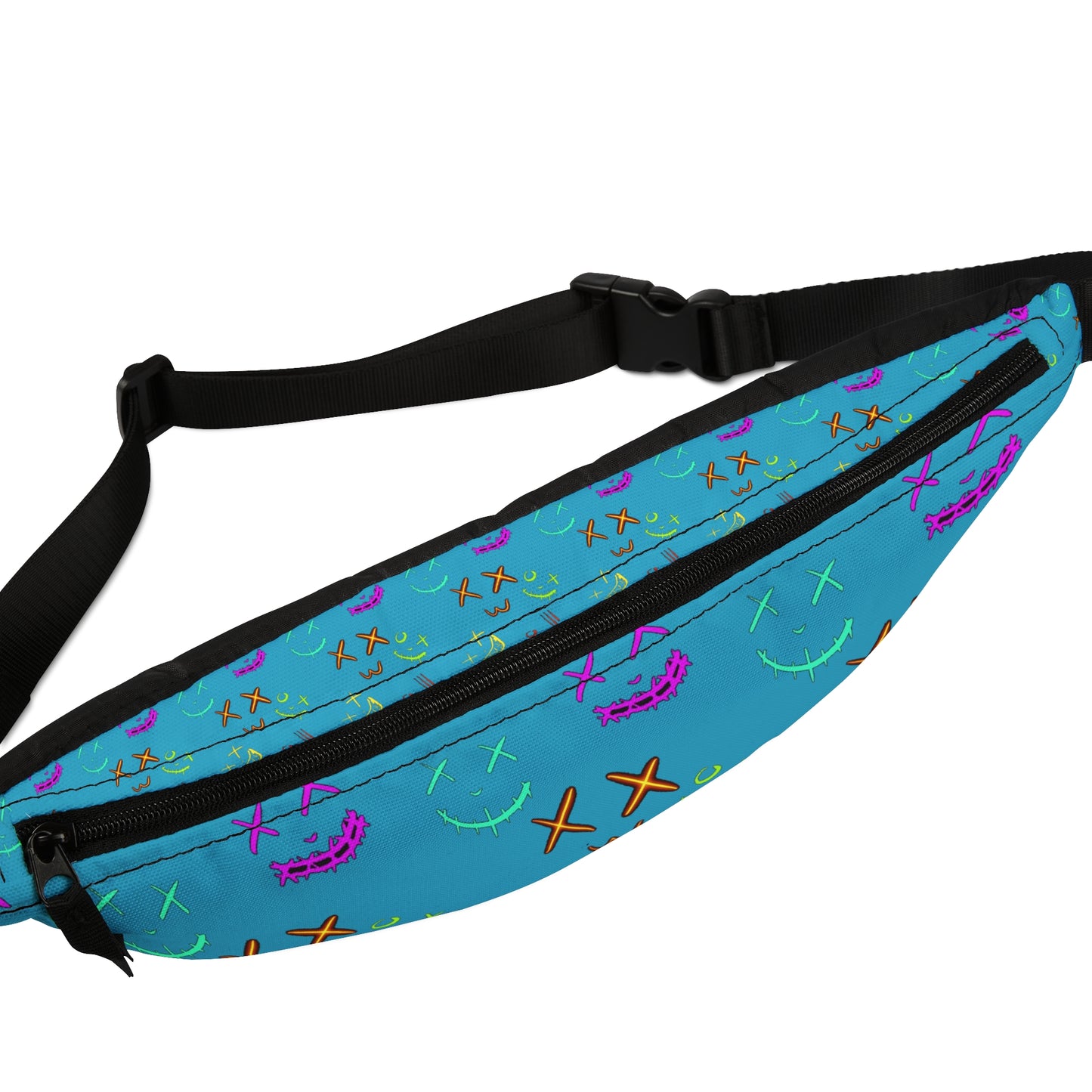 Colorful Patterned Fanny Pack, Fun Travel Accessory, Festival Style Bag, Everyday Use, Outdoors, Gifts for Friends, Summer Vibe