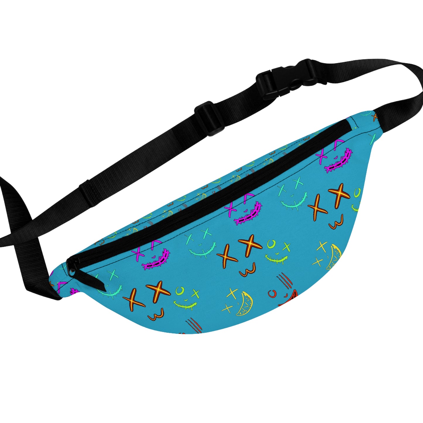 Colorful Patterned Fanny Pack, Fun Travel Accessory, Festival Style Bag, Everyday Use, Outdoors, Gifts for Friends, Summer Vibe