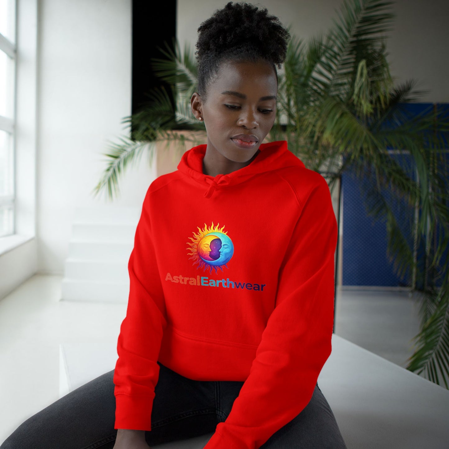 Astral Earthwear Unisex Hoodie, Cozy Gift for Space Lovers, Astrology Apparel, Everyday Sweatshirt, Ideal for Birthdays