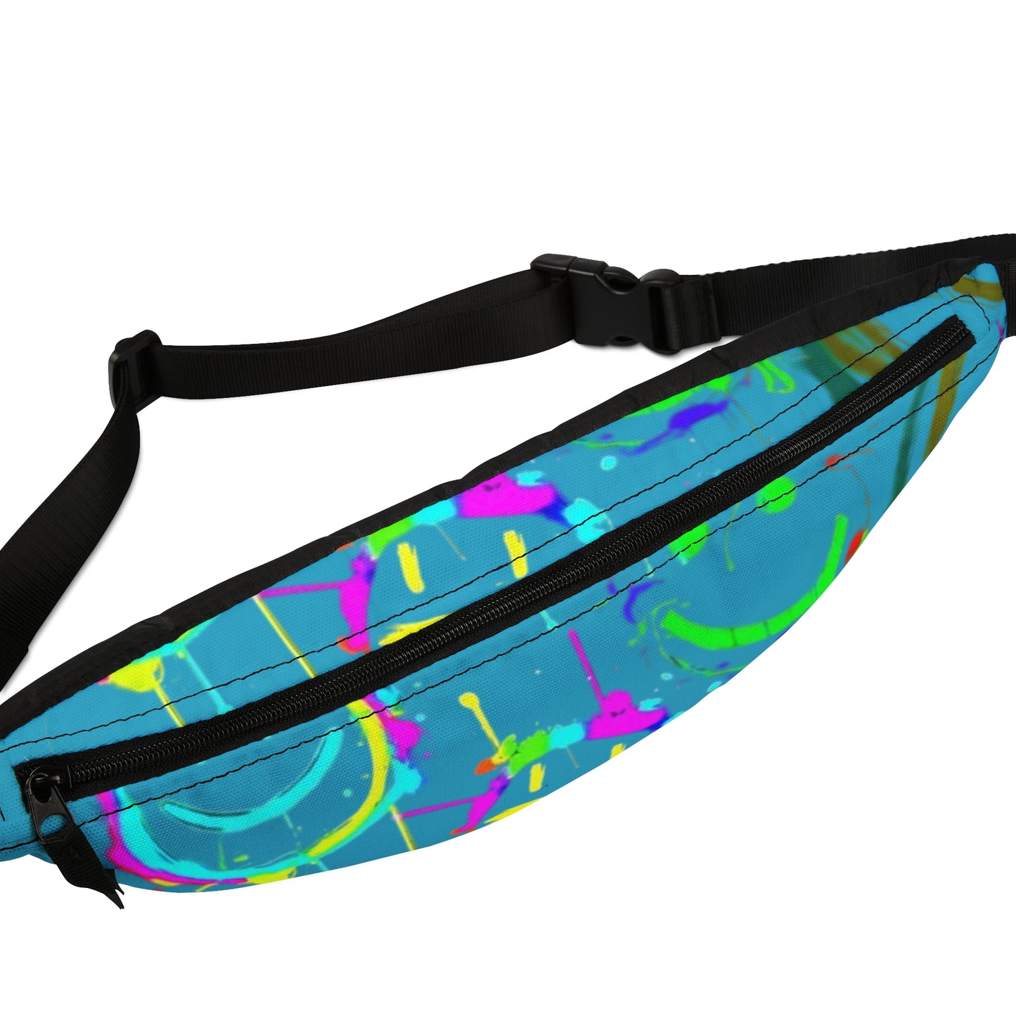 Colorful Fanny Pack with Funky Design - Festival Essentials, Travel Accessory, Outdoor Bag, Hip Bag, Trendy Waist Pack