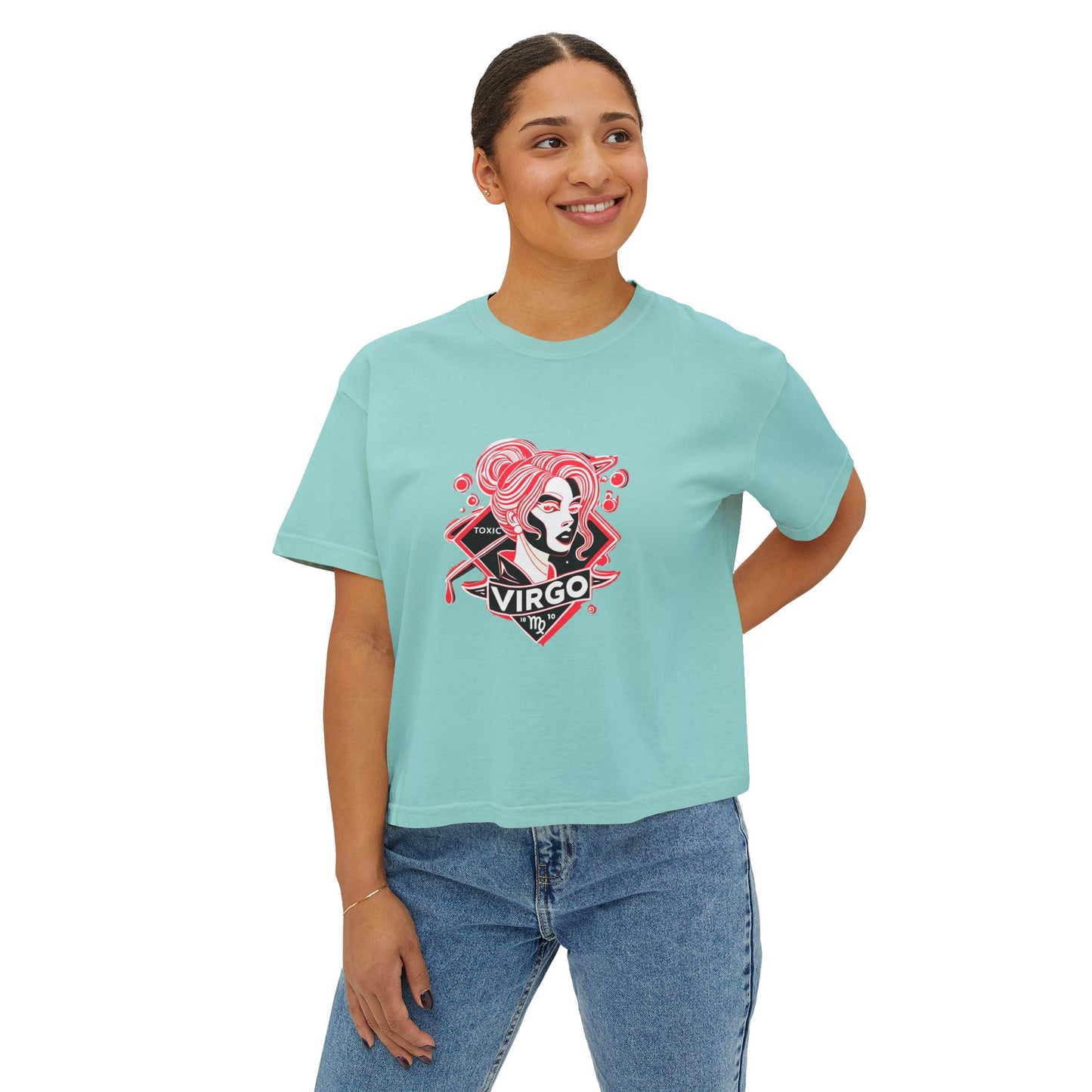 Virgo Zodiac Women's Boxy Tee, Astrology Shirt, Birth Month Gift, Casual Wear, Personalized Astrology Tee