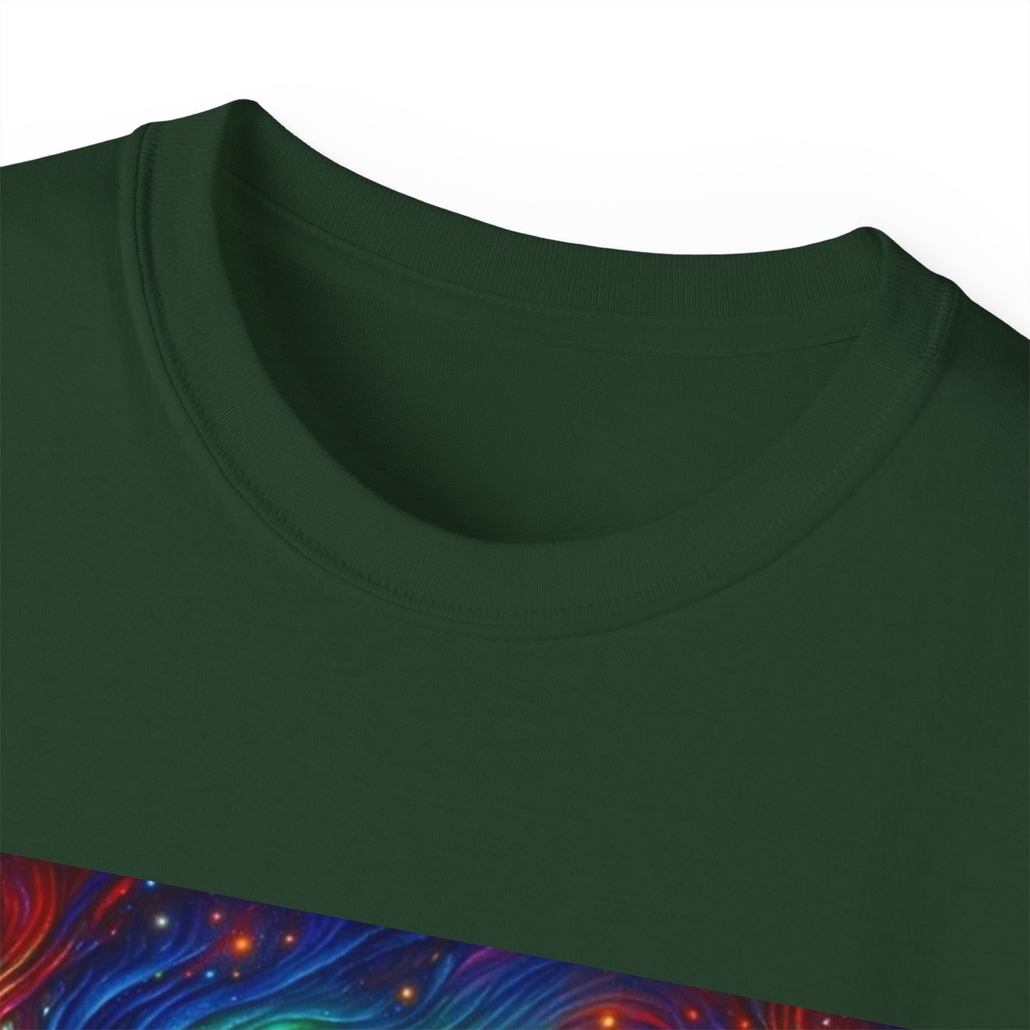 Cosmic Adventure Tee - Unisex Ultra Cotton T-Shirt, UFO Graphic Tee, Colorful Sci-Fi Shirt, Perfect for Festivals, Gift for Space Lovers