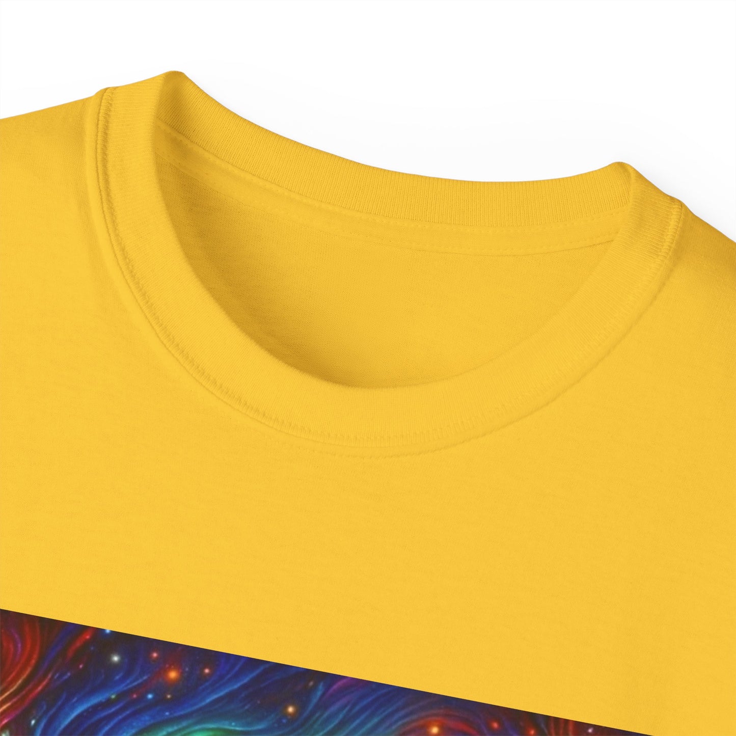 Cosmic Adventure Tee - Unisex Ultra Cotton T-Shirt, UFO Graphic Tee, Colorful Sci-Fi Shirt, Perfect for Festivals, Gift for Space Lovers