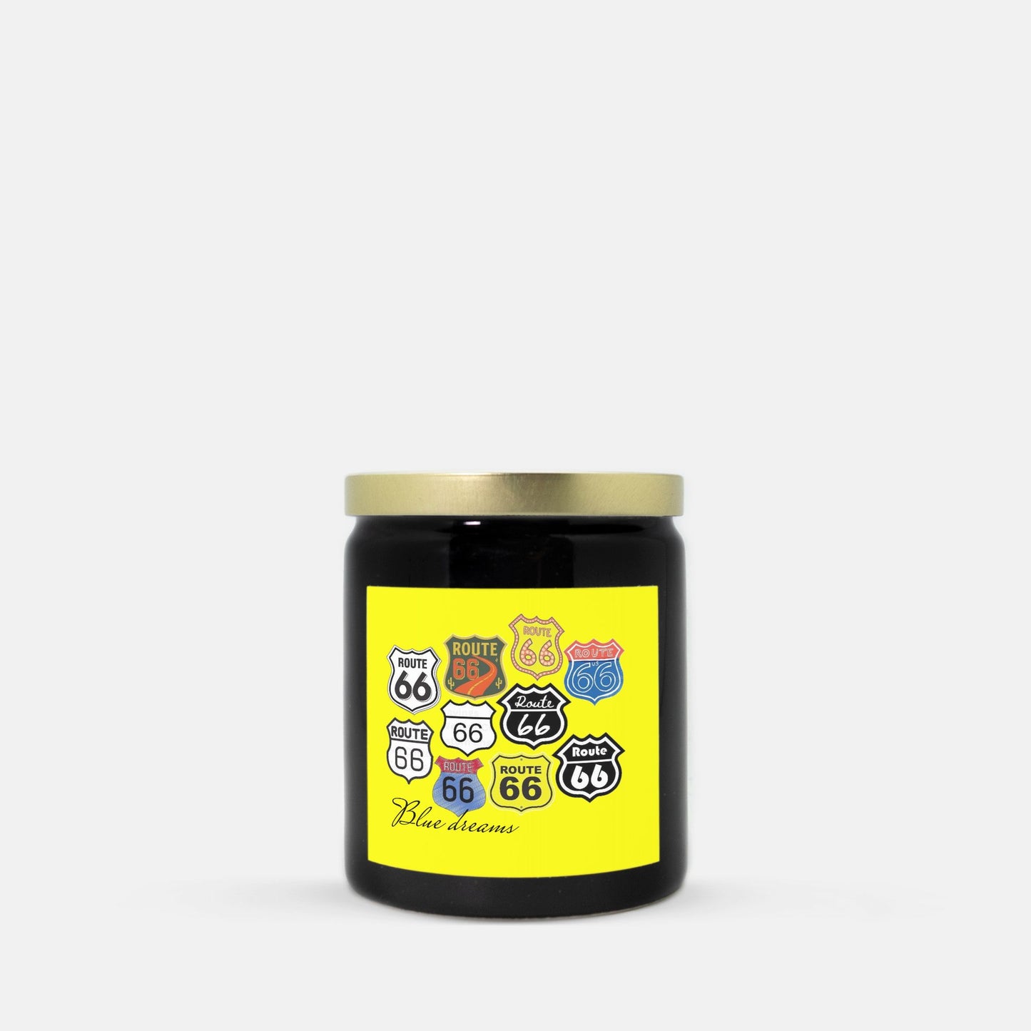 Candle Ceramic 8oz (Black)