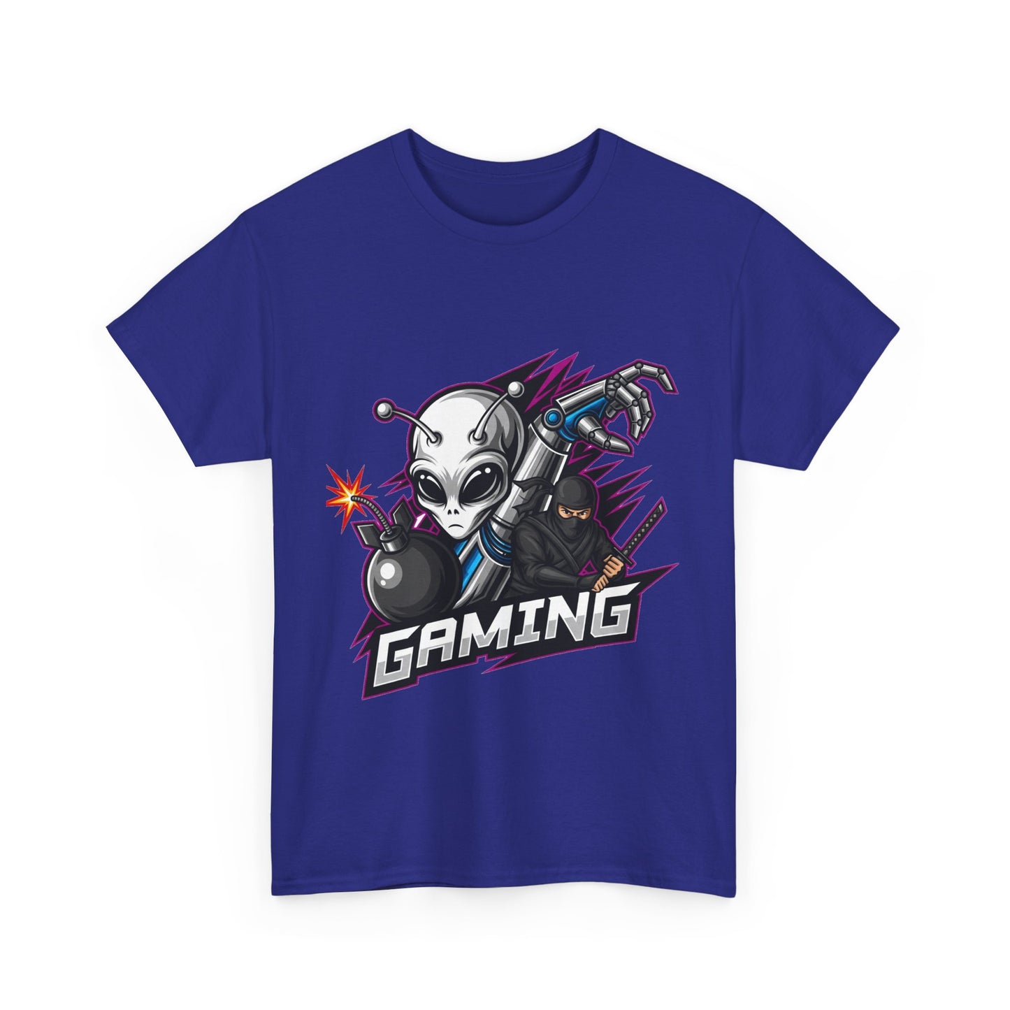 Gaming Alien Unisex Cotton Tee - Perfect for Gamers, Casual Wear, Birthday Gifts, Gaming Events, Unique Apparel