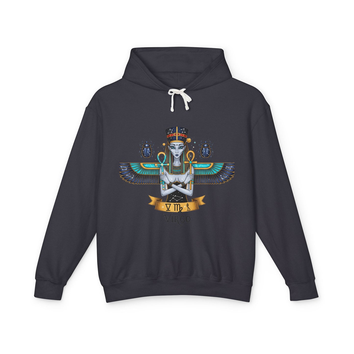Virgo Unisex Lightweight Hooded Sweatshirt, Astrology Gift, Boho Style, Zodiac Hoodie, Halloween Apparel, Casual Wear