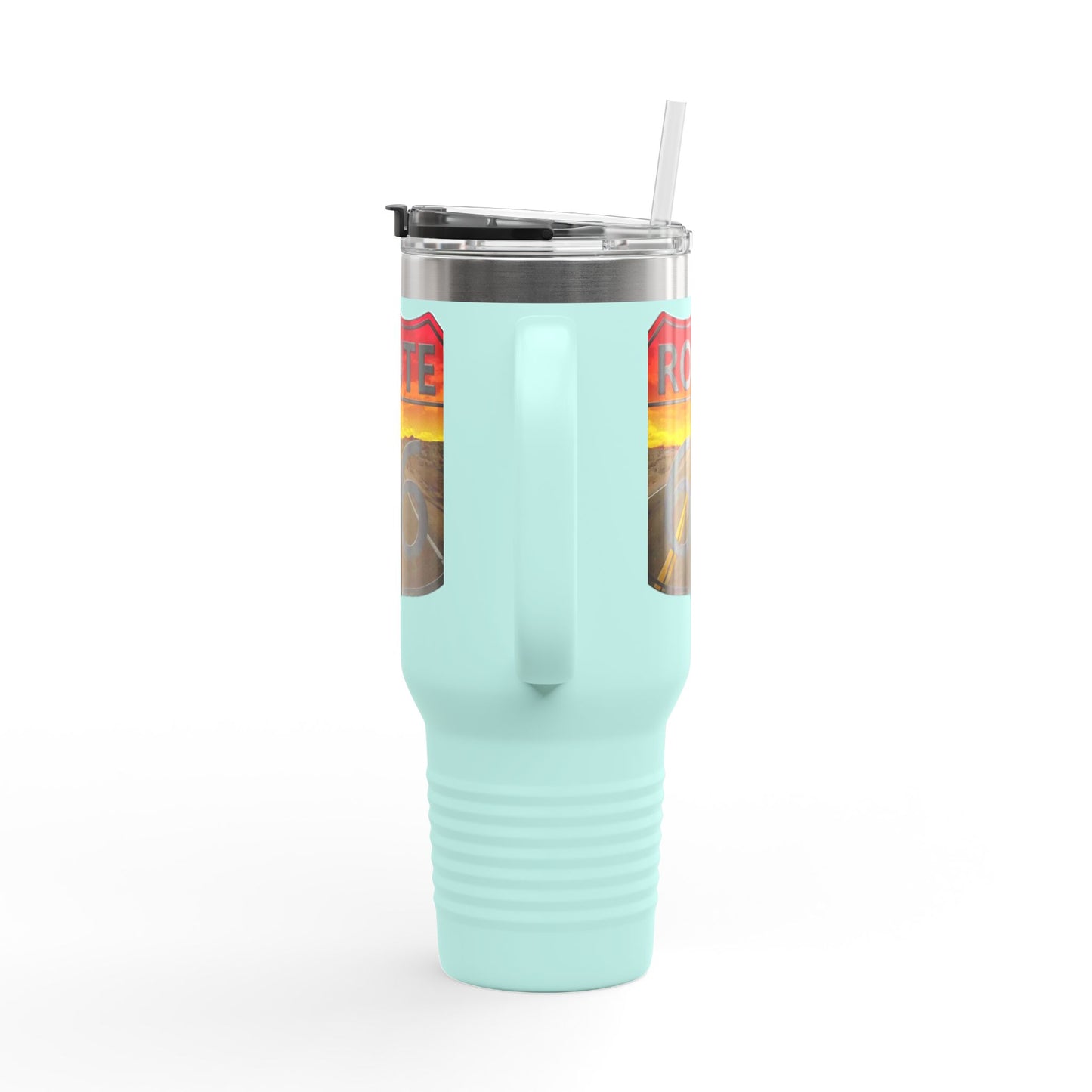 Route 66 Insulated Travel Mug - 40oz Adventure Cup for Road Trips