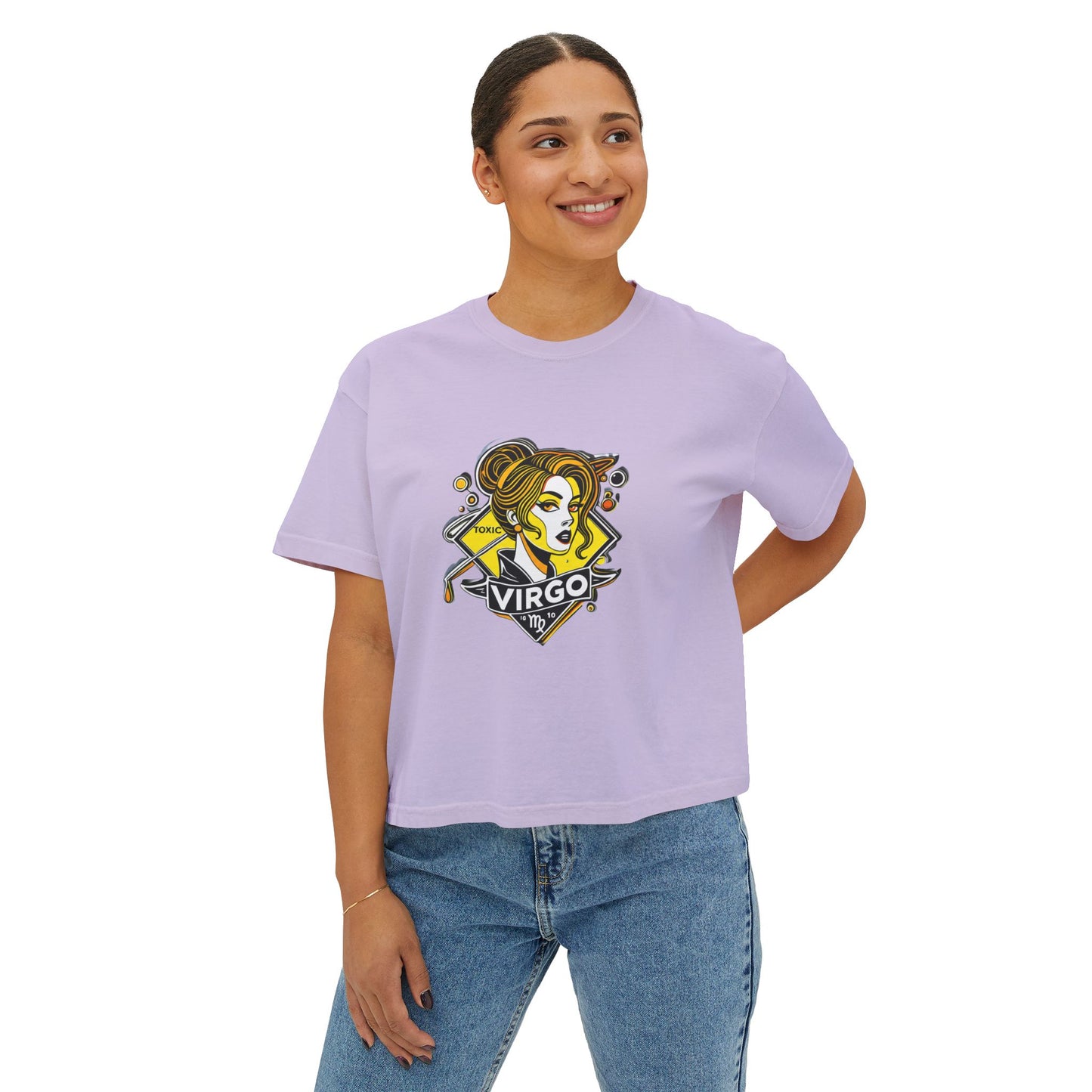 Virgo Women's Boxy Tee - Astrology T-Shirt, Casual Outfit, Birthday Gift, Zodiac Sign Top, Horoscope Apparel