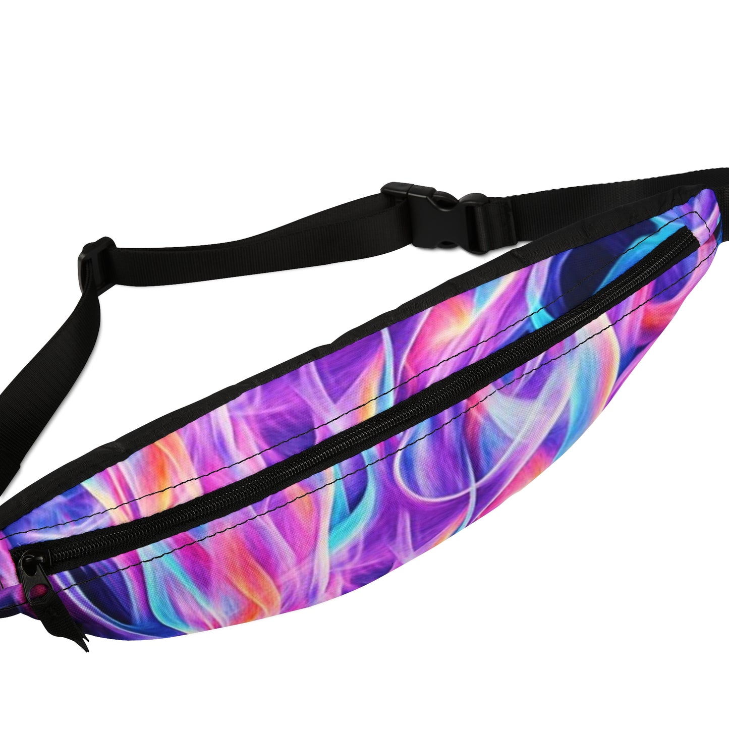 Vibrant Flame Fanny Pack | Festival Bag, Hip Pack, Travel Accessory, Colorful Waist Bag, Retro Streetwear