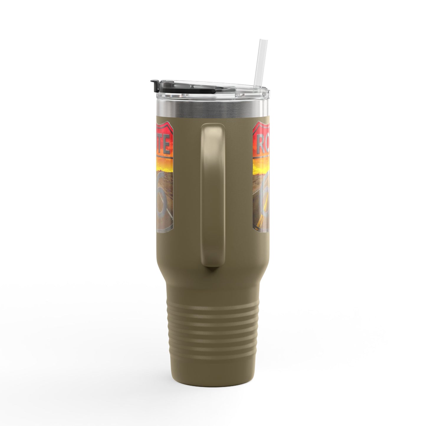 Route 66 Insulated Travel Mug - 40oz Adventure Cup for Road Trips