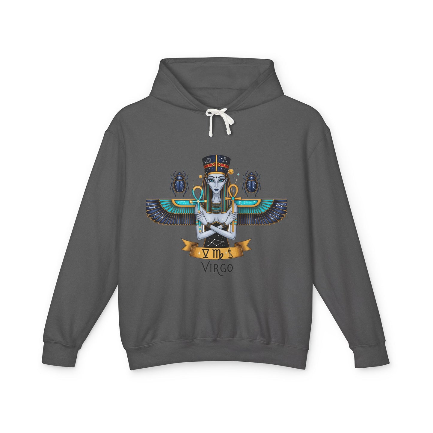 Virgo Unisex Lightweight Hooded Sweatshirt, Astrology Gift, Boho Style, Zodiac Hoodie, Halloween Apparel, Casual Wear