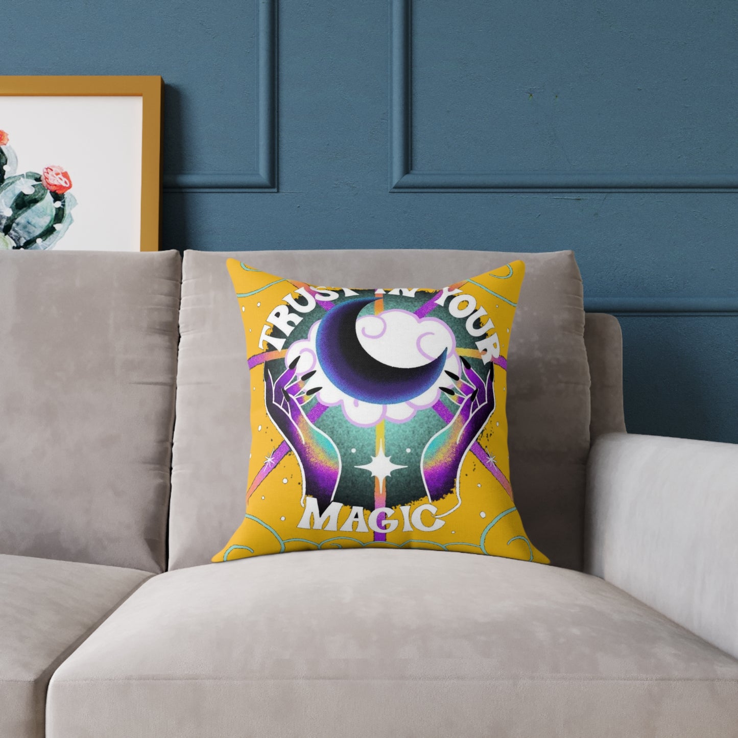 Square Poly Canvas Pillow