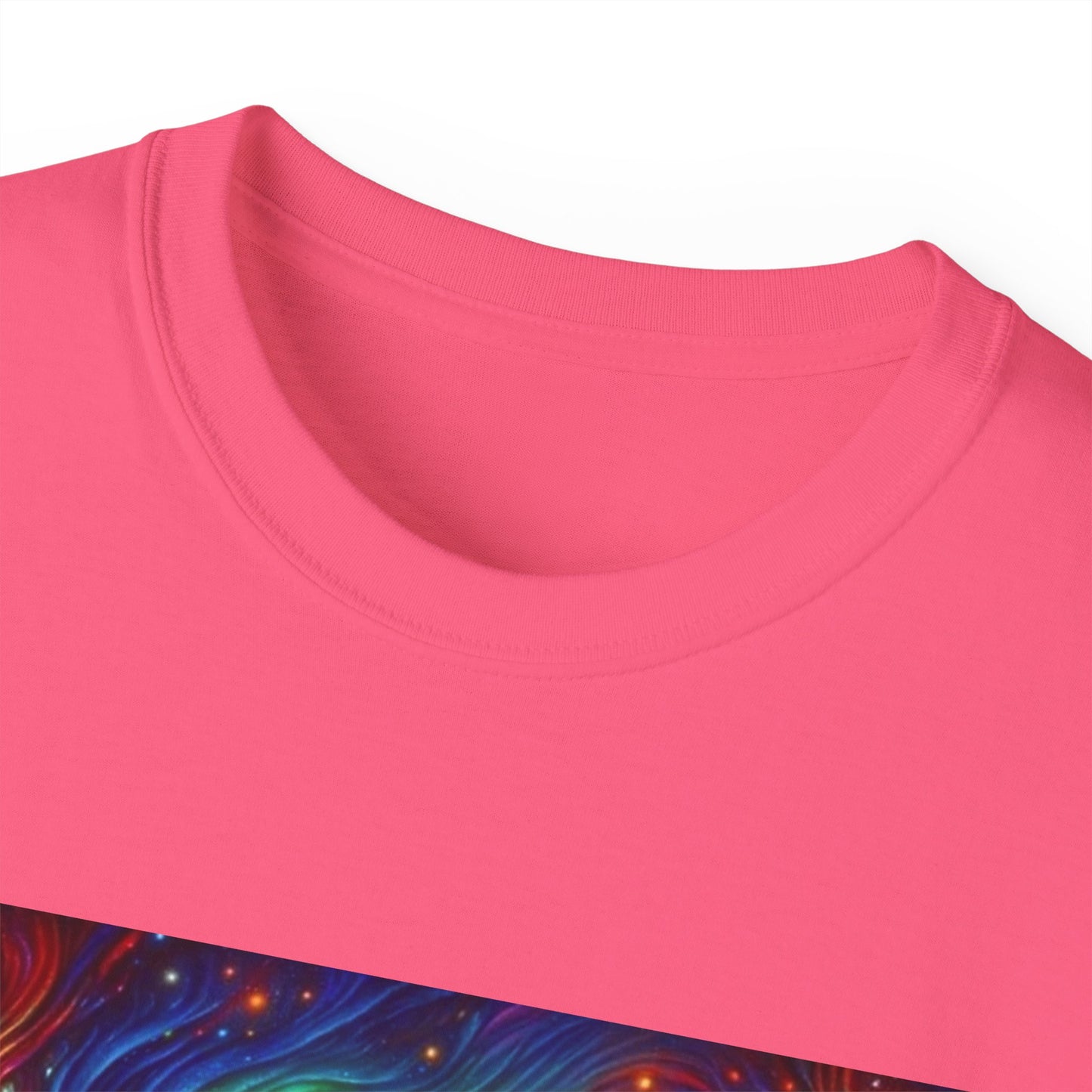 Cosmic Adventure Tee - Unisex Ultra Cotton T-Shirt, UFO Graphic Tee, Colorful Sci-Fi Shirt, Perfect for Festivals, Gift for Space Lovers