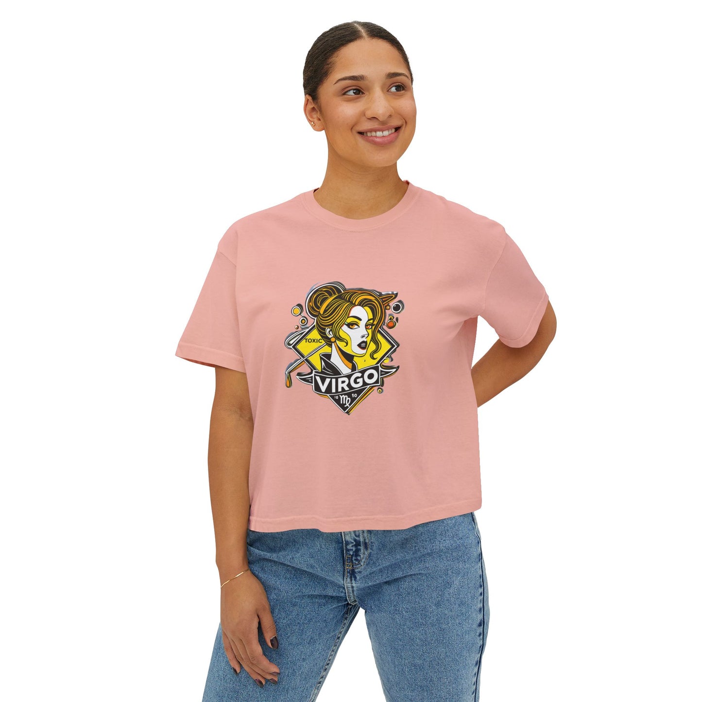 Virgo Women's Boxy Tee - Astrology T-Shirt, Casual Outfit, Birthday Gift, Zodiac Sign Top, Horoscope Apparel