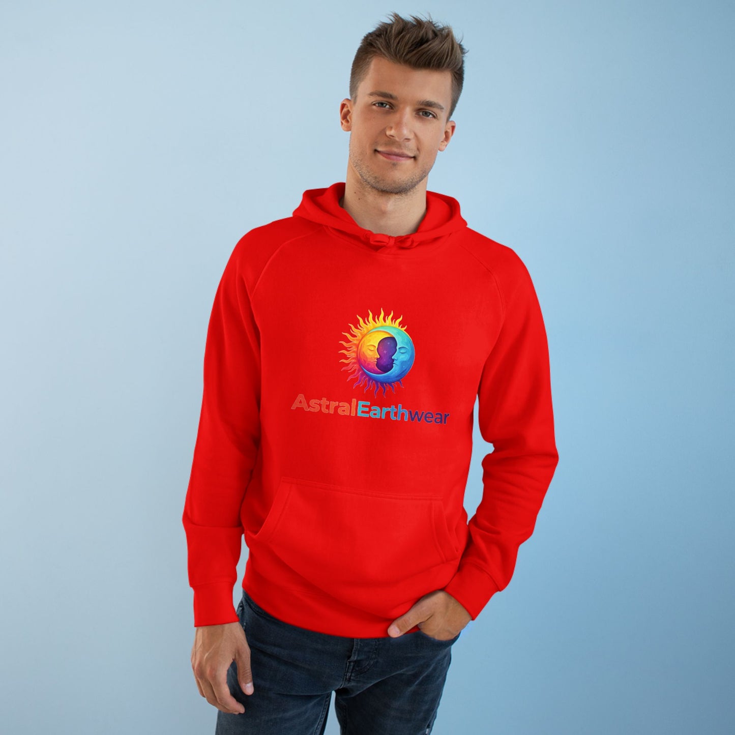 Astral Earthwear Unisex Hoodie, Cozy Gift for Space Lovers, Astrology Apparel, Everyday Sweatshirt, Ideal for Birthdays