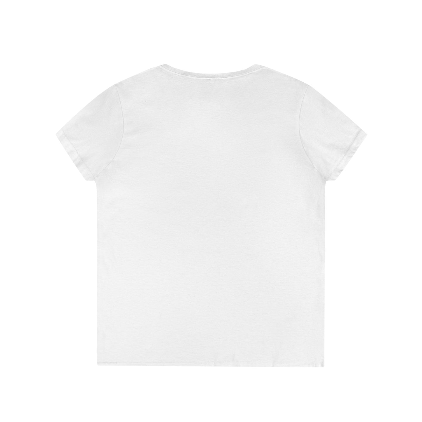 Cosmic Vibe Ladies' V-Neck T-Shirt with Mystical Artwork