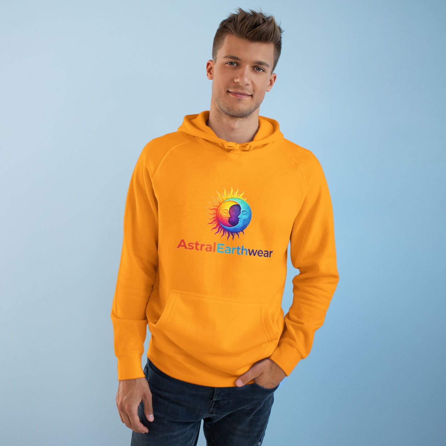 Astral Earthwear Unisex Hoodie, Cozy Gift for Space Lovers, Astrology Apparel, Everyday Sweatshirt, Ideal for Birthdays