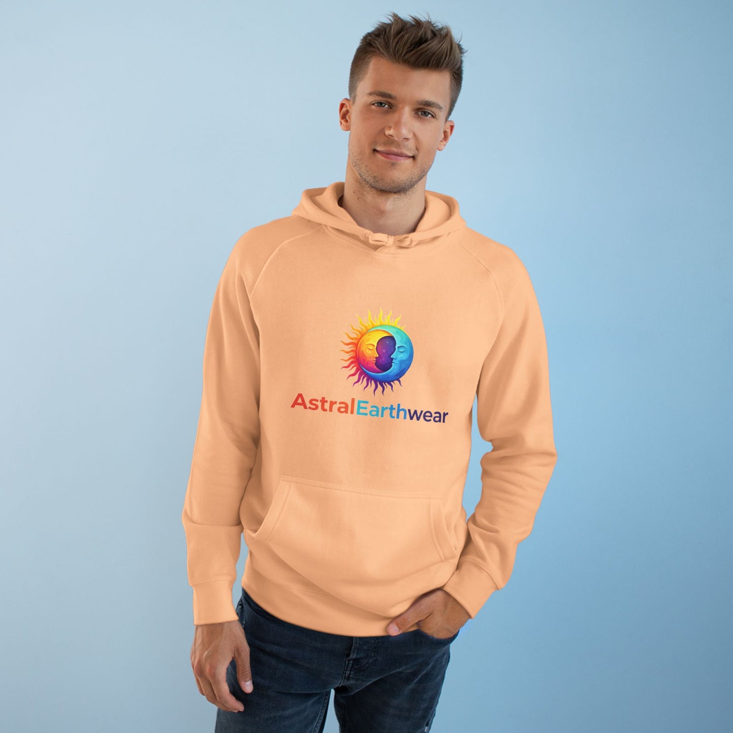 Astral Earthwear Unisex Hoodie, Cozy Gift for Space Lovers, Astrology Apparel, Everyday Sweatshirt, Ideal for Birthdays