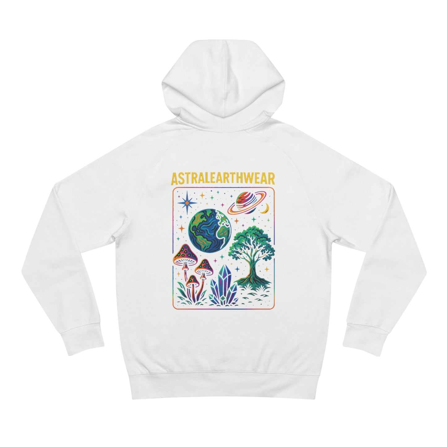 Astral Earth Hoodie - Unisex, Trendy Graphic Sweatshirt for Nature Lovers, Cozy Casual Wear for Festivals, Perfect Gift
