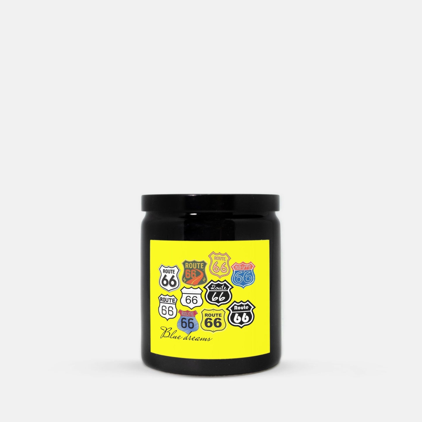 Candle Ceramic 8oz (Black)