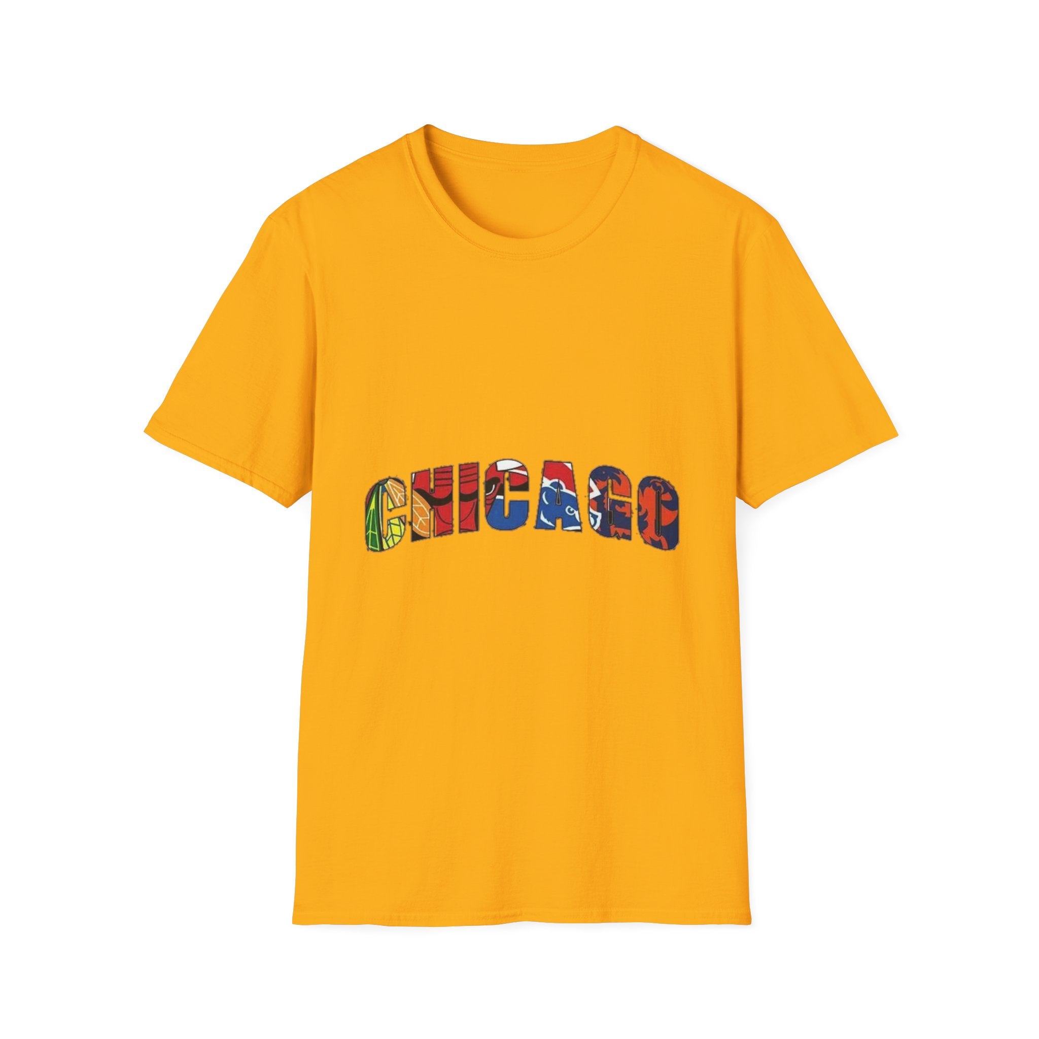 Chicago Colorful Graphic Unisex Softstyle T-Shirt
