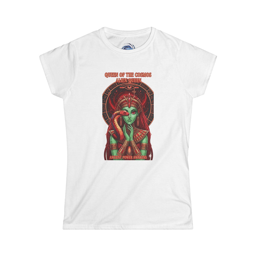Queen of the Cosmos Women's Softstyle Tee, Celestial Graphic Tee, Astrology Shirt, Gift for Her, Festival Wear, Unique Astrology Apparel