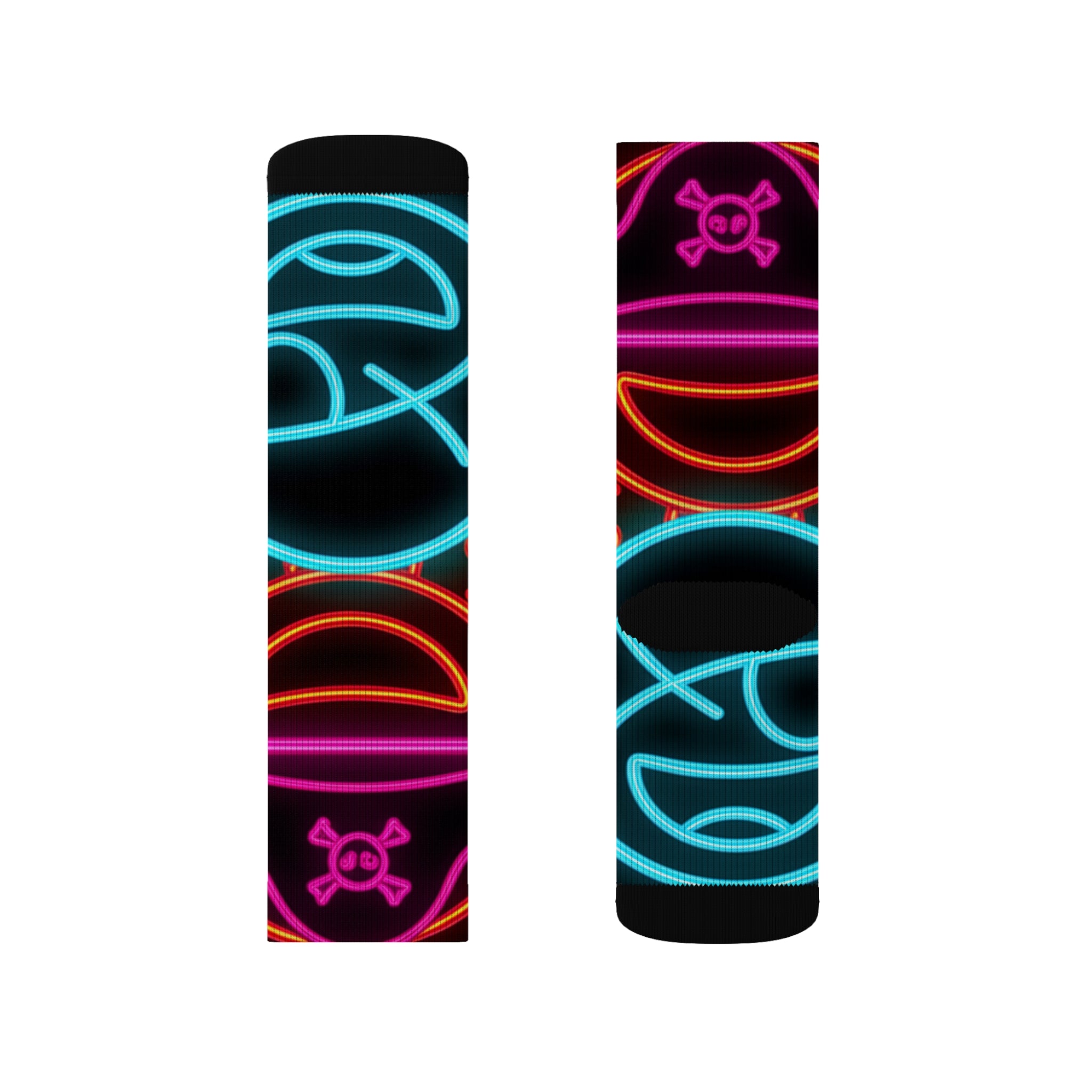 Neon Vibe Sublimation Socks | Funky Colorful Socks for Everyday Wear, Gift for Friends, Festival Accessory, Unique Fashion Statement